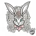 playboy bunny logo tattoo design idea