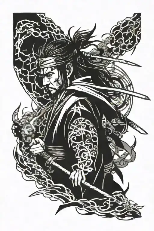 Vagabond Miyamoto Musashi tattoo design idea