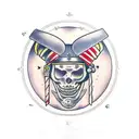 gladiator with case tattoo design idea