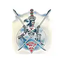 gladiator with case tattoo design idea