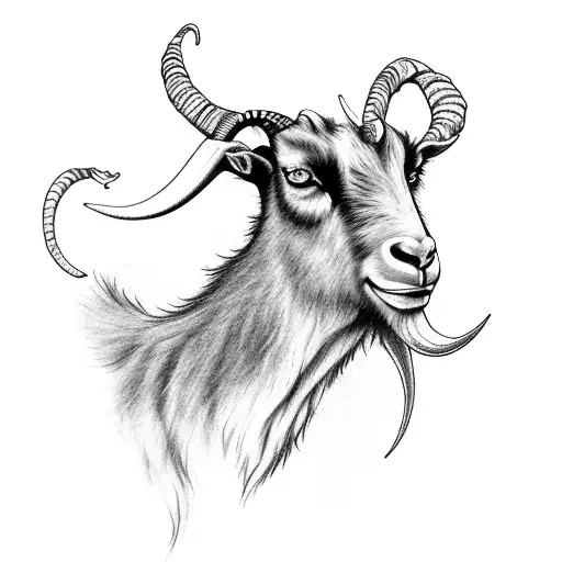 black Phillip the goat witch tattoo design idea