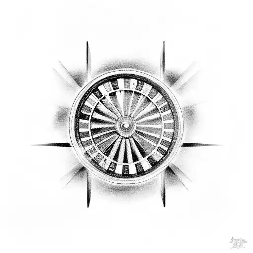 roulette wheel 190213 tattoo design idea