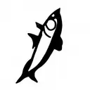 Fish and bread tattoo design idea