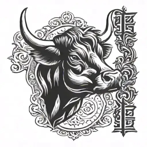 cattle brand tattoo design idea