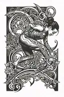 gymnastics tattoo design idea