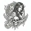 Hate Me Album Cover from Escape the Fate  tattoo design idea