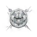 crawler construction crane tattoo design idea