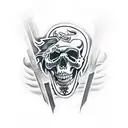 Scene with Jax Teller death from last episode of Sons of Anarchy tattoo design idea