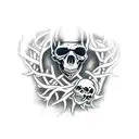 Scene with Jax Teller death from last episode of Sons of Anarchy tattoo design idea