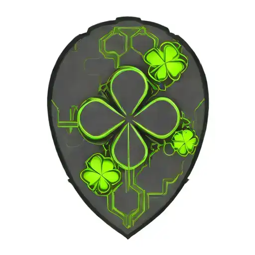 four leaf clover tattoo inspired tattoo design idea