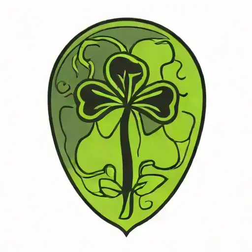 celtic four leaf clover tattoo inspired design tattoo design idea