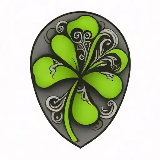 celtic four leaf clover tattoo inspired design tattoo design idea