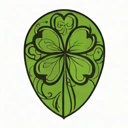 celtic four leaf clover tattoo inspired design tattoo design idea