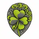 celtic four leaf clover tattoo inspired design tattoo design idea