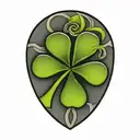 celtic four leaf clover tattoo inspired design tattoo design idea