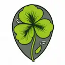 four leaf clover tattoo inspired tattoo design idea