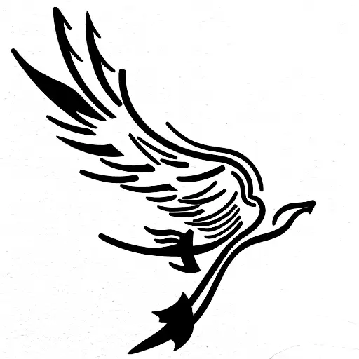 Icarus falling  tattoo design idea