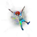 Icarus falling  tattoo design idea