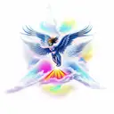 Icarus falling  tattoo design idea