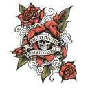 I want sum red shadeing Put these words on it-Pain ain’t never too far around the corner even when happiness  Is around  tattoo design idea