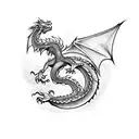 dragon slayer tattoo design idea