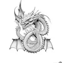 dragon slayer tattoo design idea