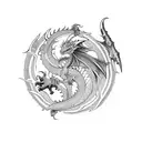 dragon slayer tattoo design idea