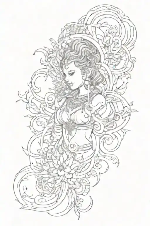 vairagya tattoo design idea
