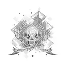 crossroad tattoo design idea