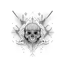 crossroad tattoo design idea