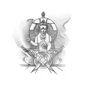 gods history tattoo design idea