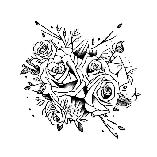 harry potter floral tattoo tattoo design idea