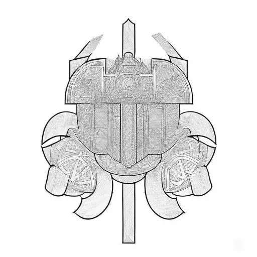 greek phalanx tattoo design idea