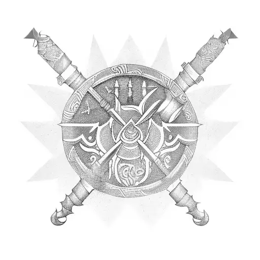 greek phalanx tattoo design idea