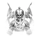 greek phalanx spartan tattoo design idea
