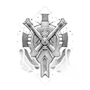 greek phalanx spartan tattoo design idea