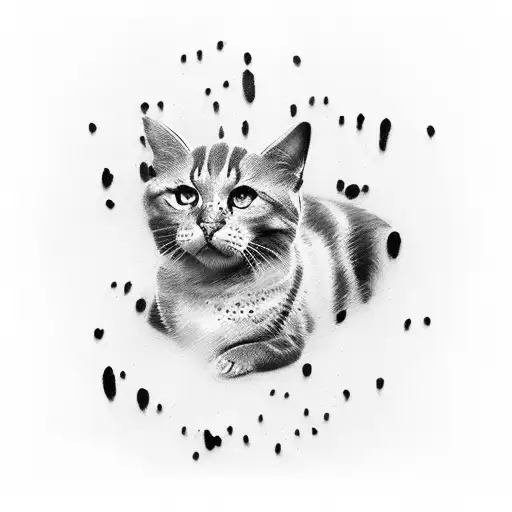 Dotwork "The Name Bela On The Left Side Of Chest..." Tattoo Idea