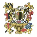 Maryland state flag food beverage tattoo design idea