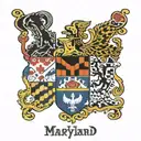 Maryland state flag food beverage tattoo design idea