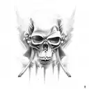 Grim Reaper tactical tattoo design idea