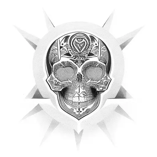 memento mori tattoo design idea