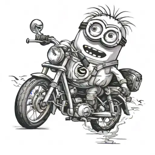 minion kevin travel tattoo design idea