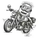 minion kevin travel tattoo design idea