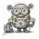 minion kevin travel tattoo design idea