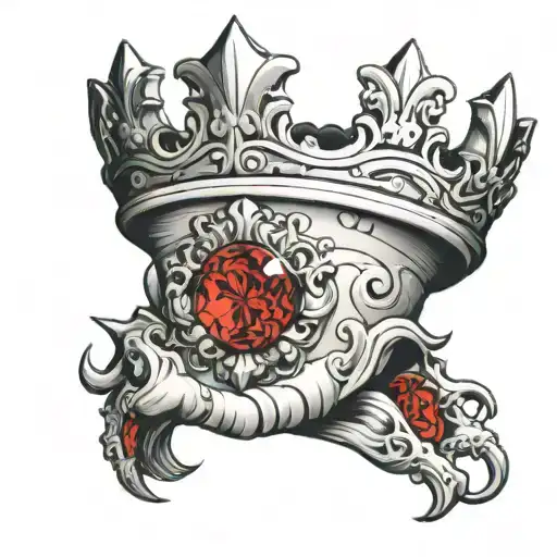 crown neck tattoo tattoo design idea