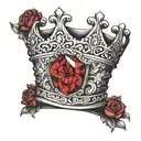 crown neck tattoo tattoo design idea