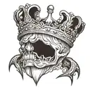 crown neck tattoo tattoo design idea