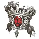 crown neck tattoo tattoo design idea