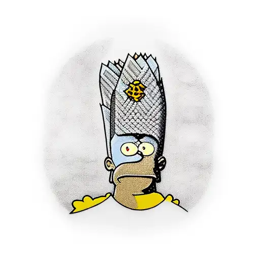 bart simpson tattoo design idea