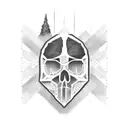 A computer screen displaying a Far Cry game level in dotwork style tattoo design idea